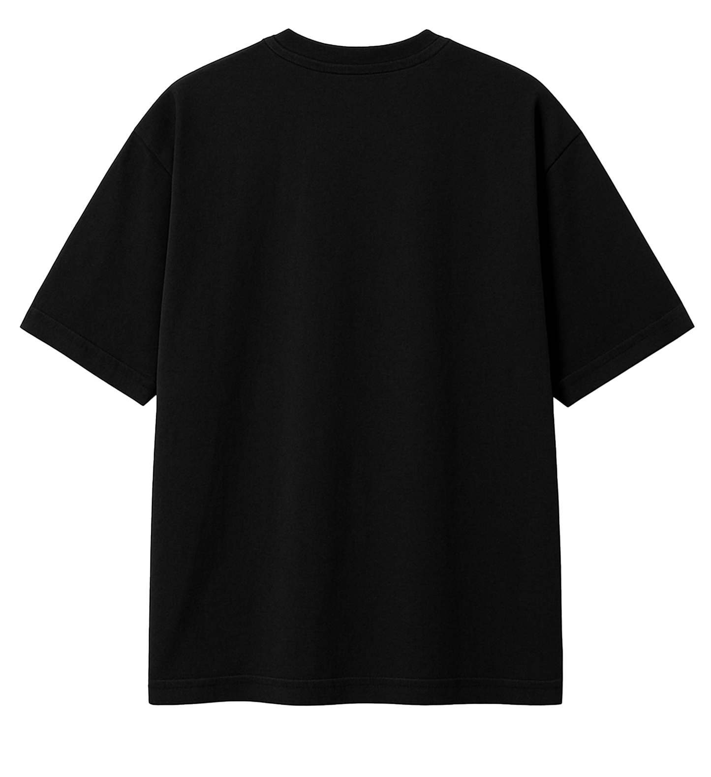 Black Cotton Oversized T-Shirt