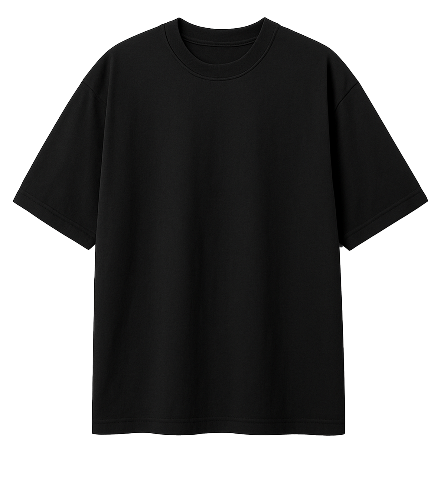 Black Cotton Oversized T-Shirt