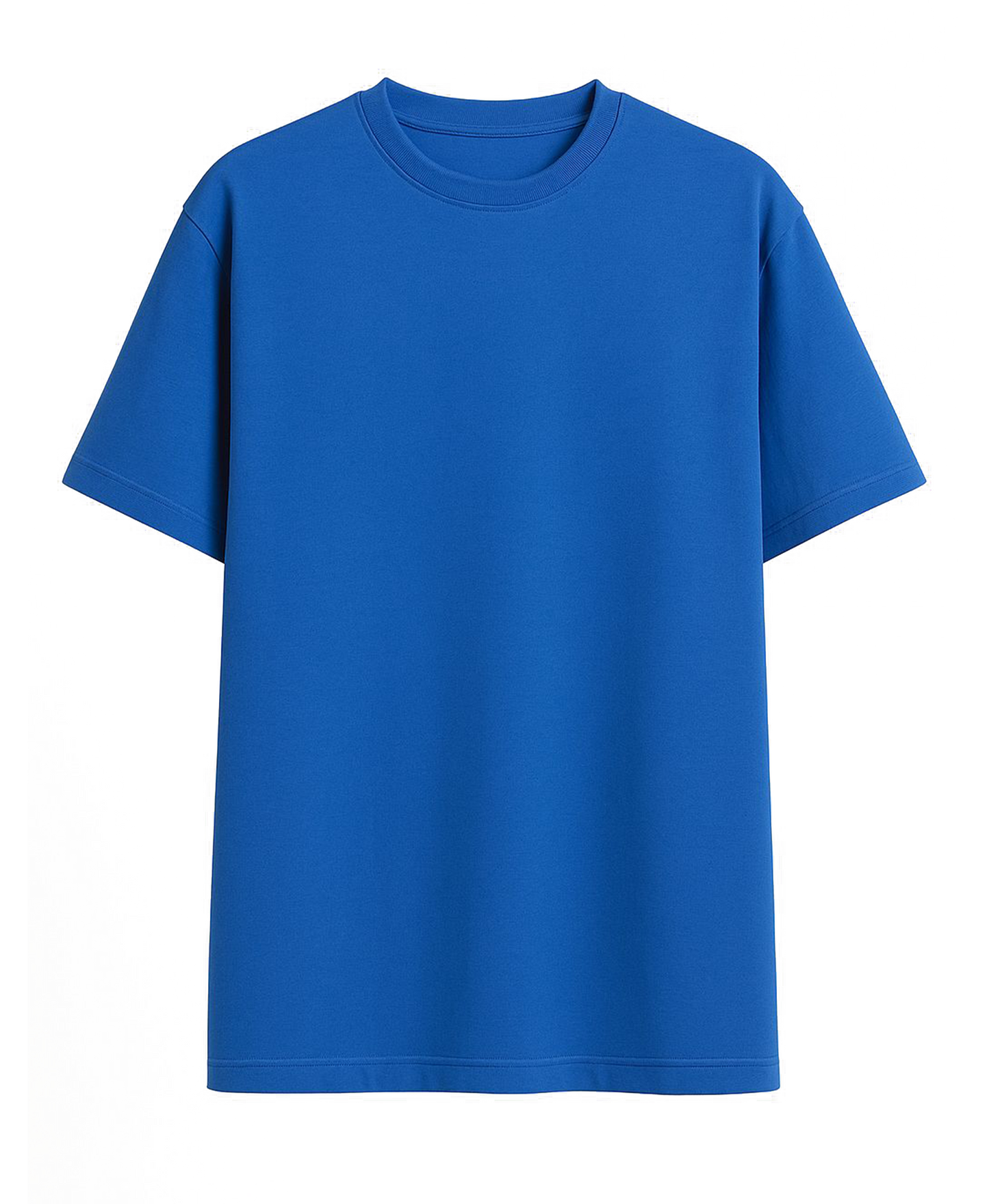 Blue Cotton Oversized T-Shirt