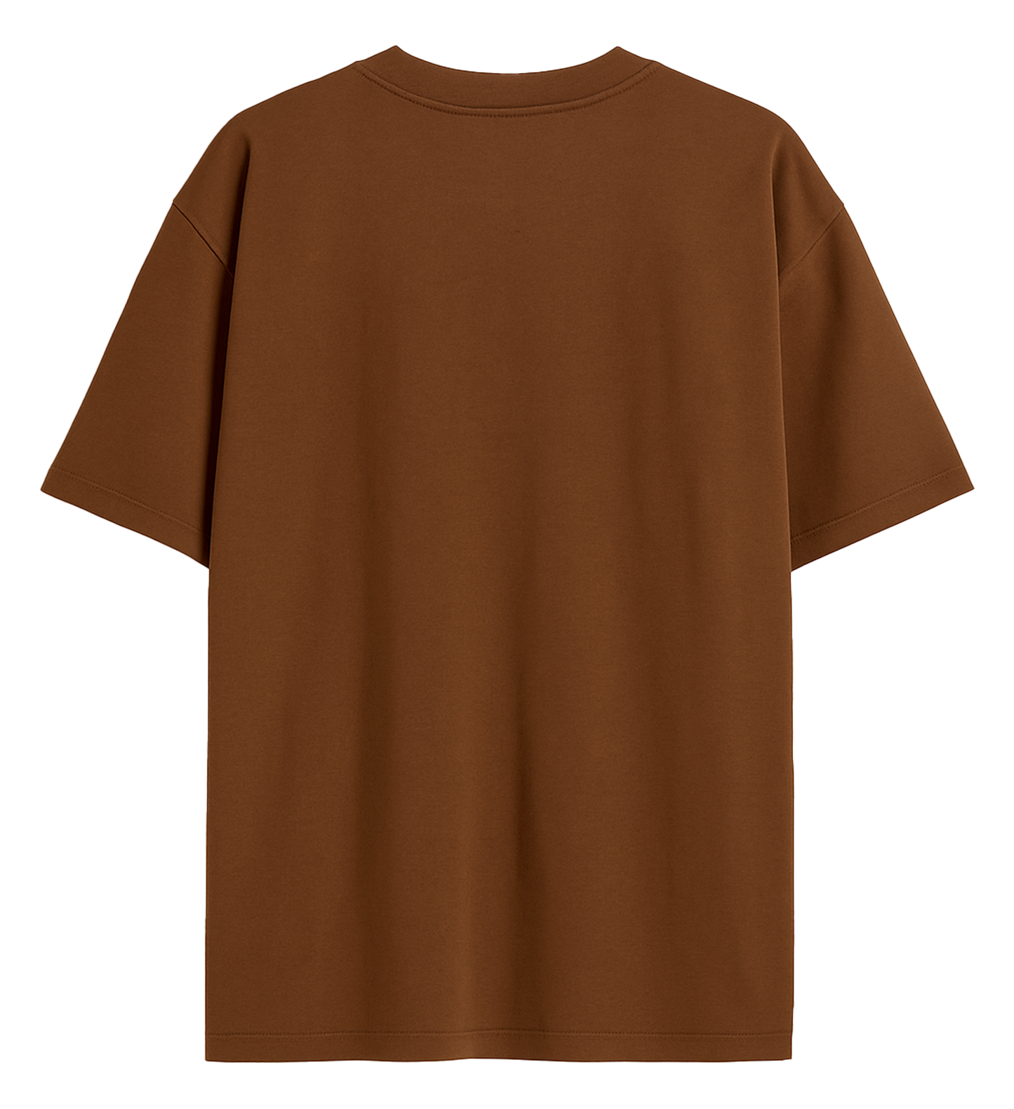 Brown Cotton Oversized T-Shirt