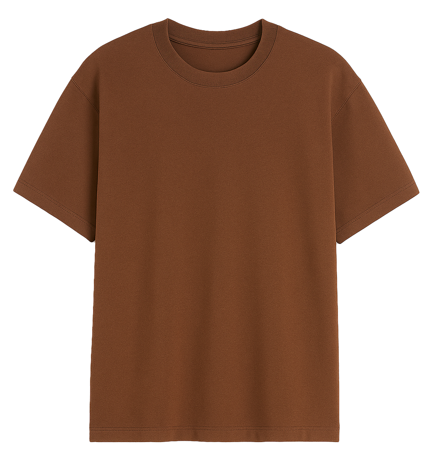 Brown Cotton Oversized T-Shirt