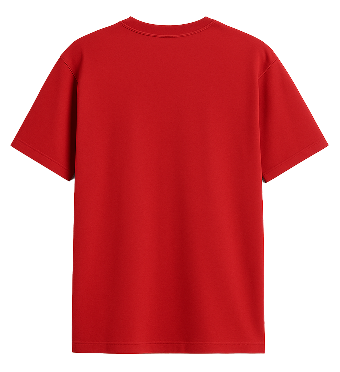 Red Cotton Oversized T-Shirt